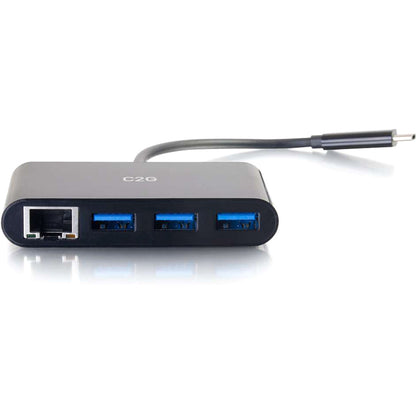 C2G USB C Hub with Ethernet - 3-Port USB Hub