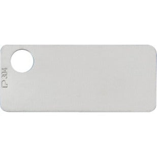 Panduit Marker tag one hole 304 Stainless Steel rectangle 1.72" x .75".