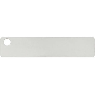 Panduit Marker tag one hole 304 Stainless Steel rectangle 3.50" x .75".