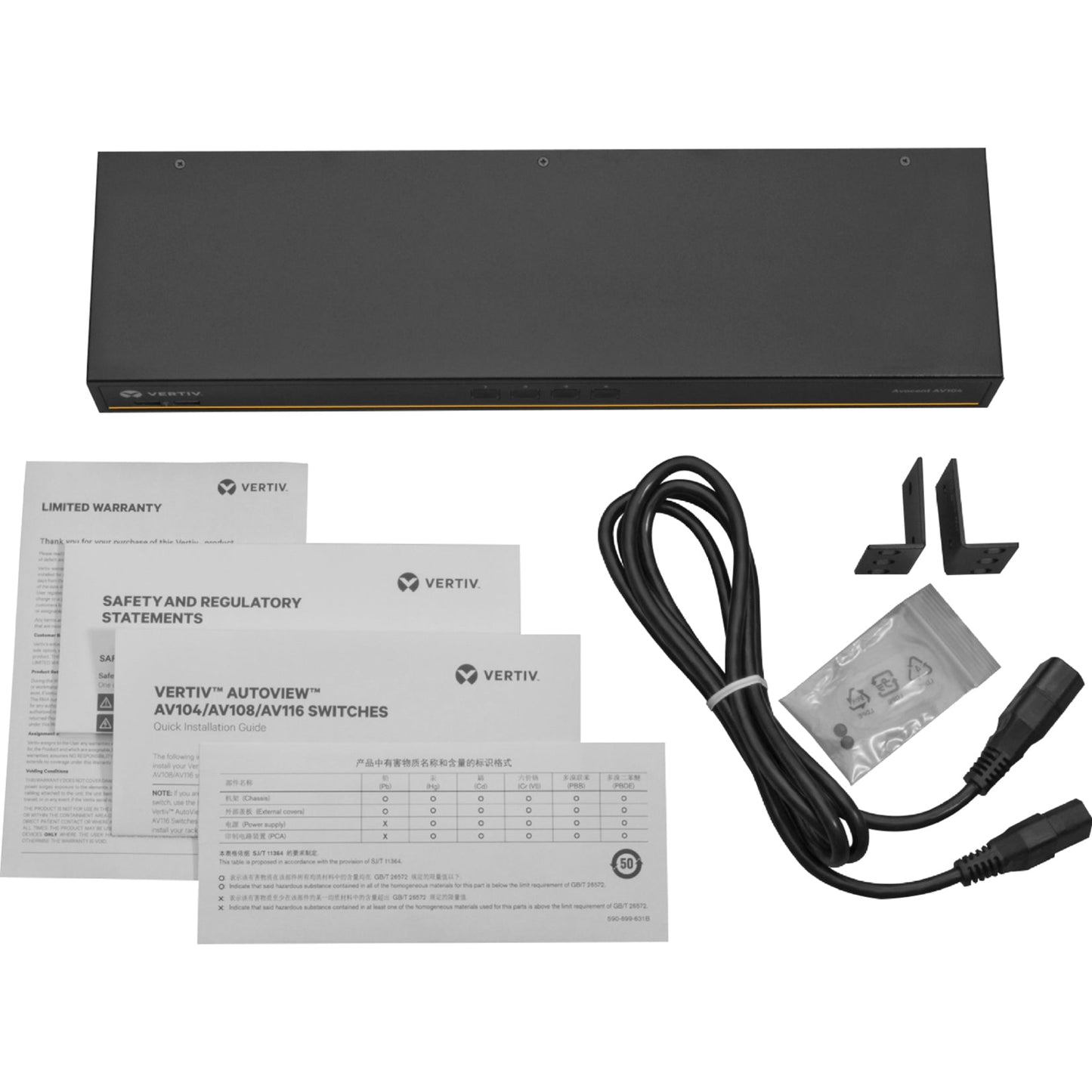 Vertiv Avocent AV116 KVM Switch | Single User | 16 port (AV116BND8-400)