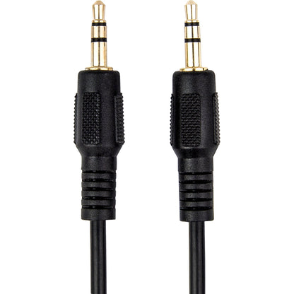 Rocstor Premium Slim 3.5mm Stereo Audio Cable 6 ft - M/M - Mini-phone Male Stereo Audio - Mini-phone Male Stereo Audio Male to Male- 2m - Black - For Smartphone Mobile Phones iPhone (with Headphone Jack) iPod AND MP3 PLAYER