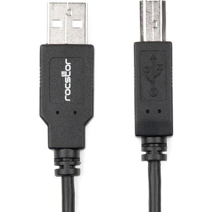 Rocstor Premium High Speed USB 2.0 - 15 ft USB cable - 4 pin USB Type A (M) - 4 pin USB Type B (M) - 4.6 m (USB / Hi-Speed USB ) - Type A Male - Type B Male - For printers scanners or external USB hard drives - 15ft CABLE M/M