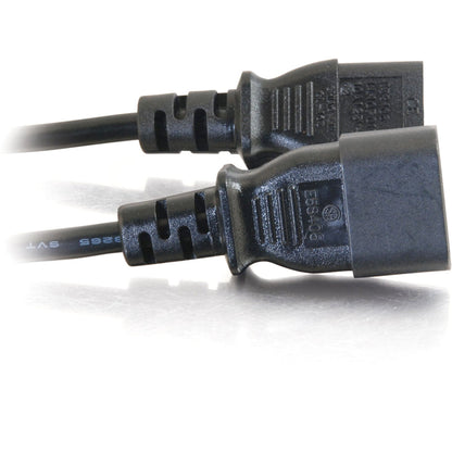 C2G 1ft 18 AWG Computer Power Extension Cord (IEC320C14 to IEC320C13)