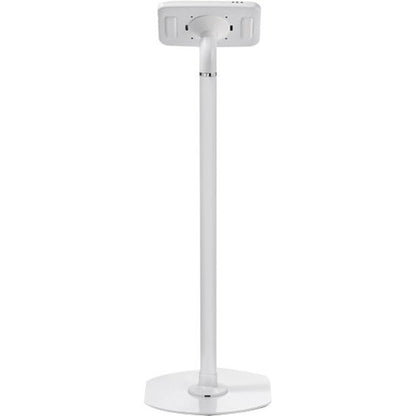 ArmorActive Pipleine Kiosk 42 in with FMJ for iPad 9.7 in White with Baseplate