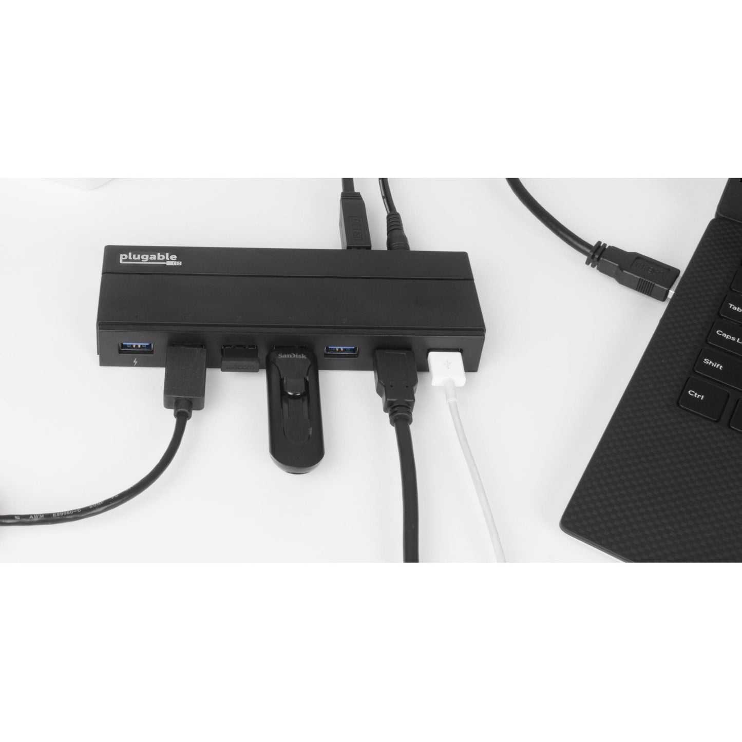 Plugable 7-Port USB 3.0 Hub with 36W Power Adapter