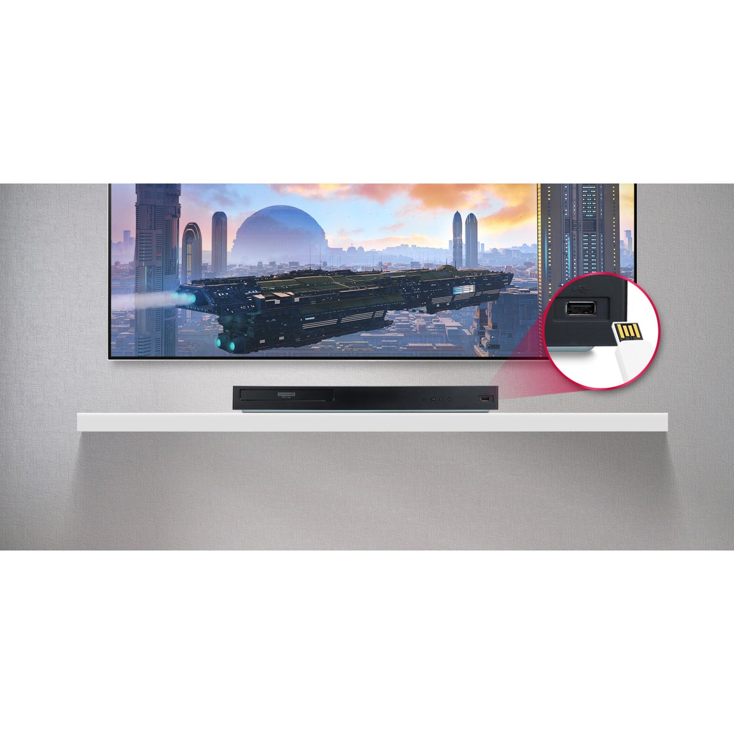 LG UBK80 1 Disc(s) 3D Blu-ray Disc Player - 2160p