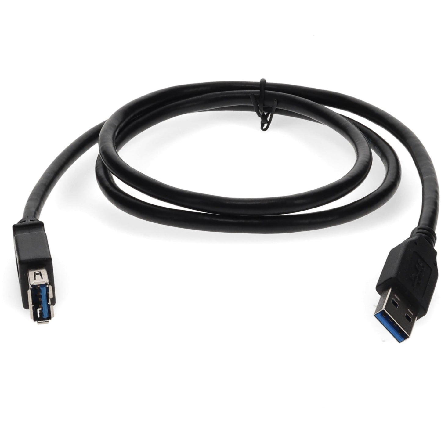 AddOn 2m USB 2.0 (A) Male to Male Black Cable