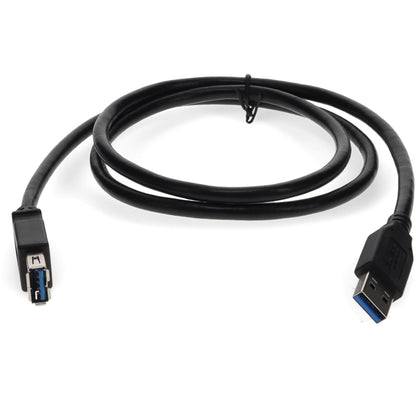 AddOn 2m USB 2.0 (A) Male to Male Black Cable