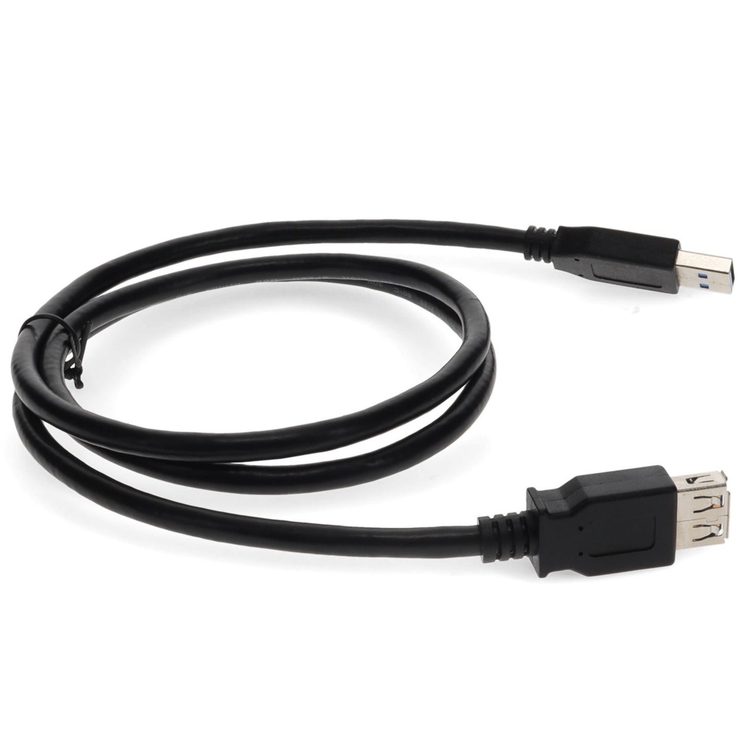 AddOn 2m USB 2.0 (A) Male to Male Black Cable
