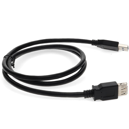 AddOn 2m USB 2.0 (A) Male to Male Black Cable