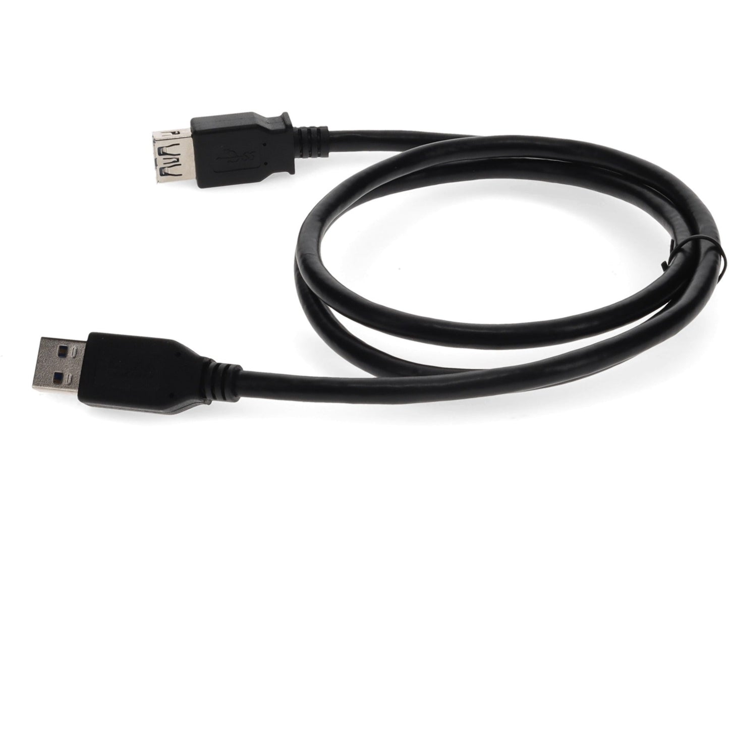 AddOn 2m USB 2.0 (A) Male to Male Black Cable