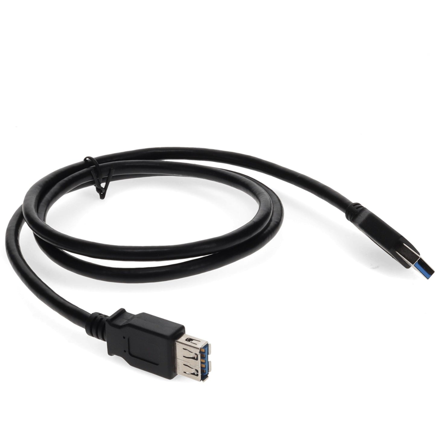 AddOn 2m USB 2.0 (A) Male to Male Black Cable