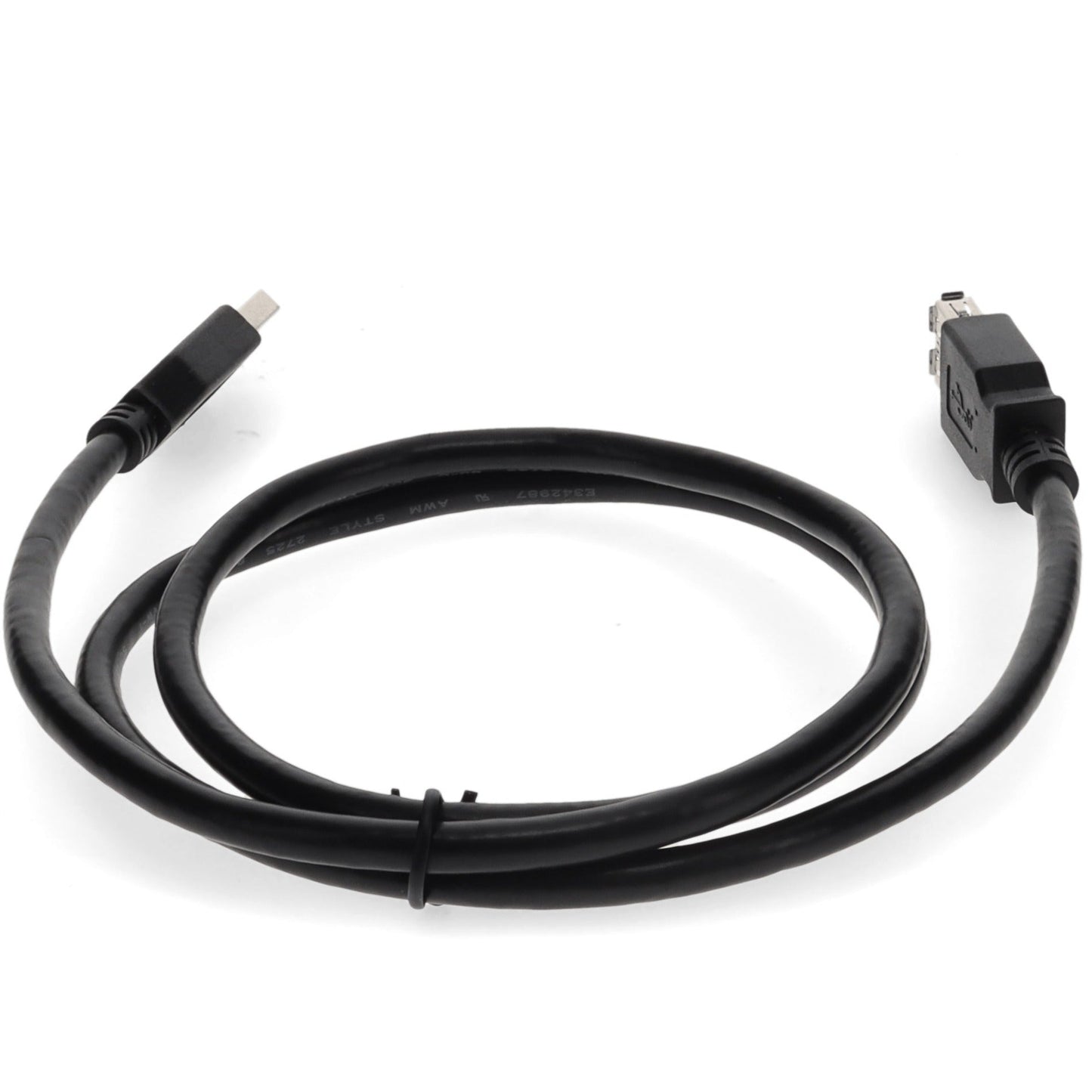 AddOn 2m USB 2.0 (A) Male to Male Black Cable