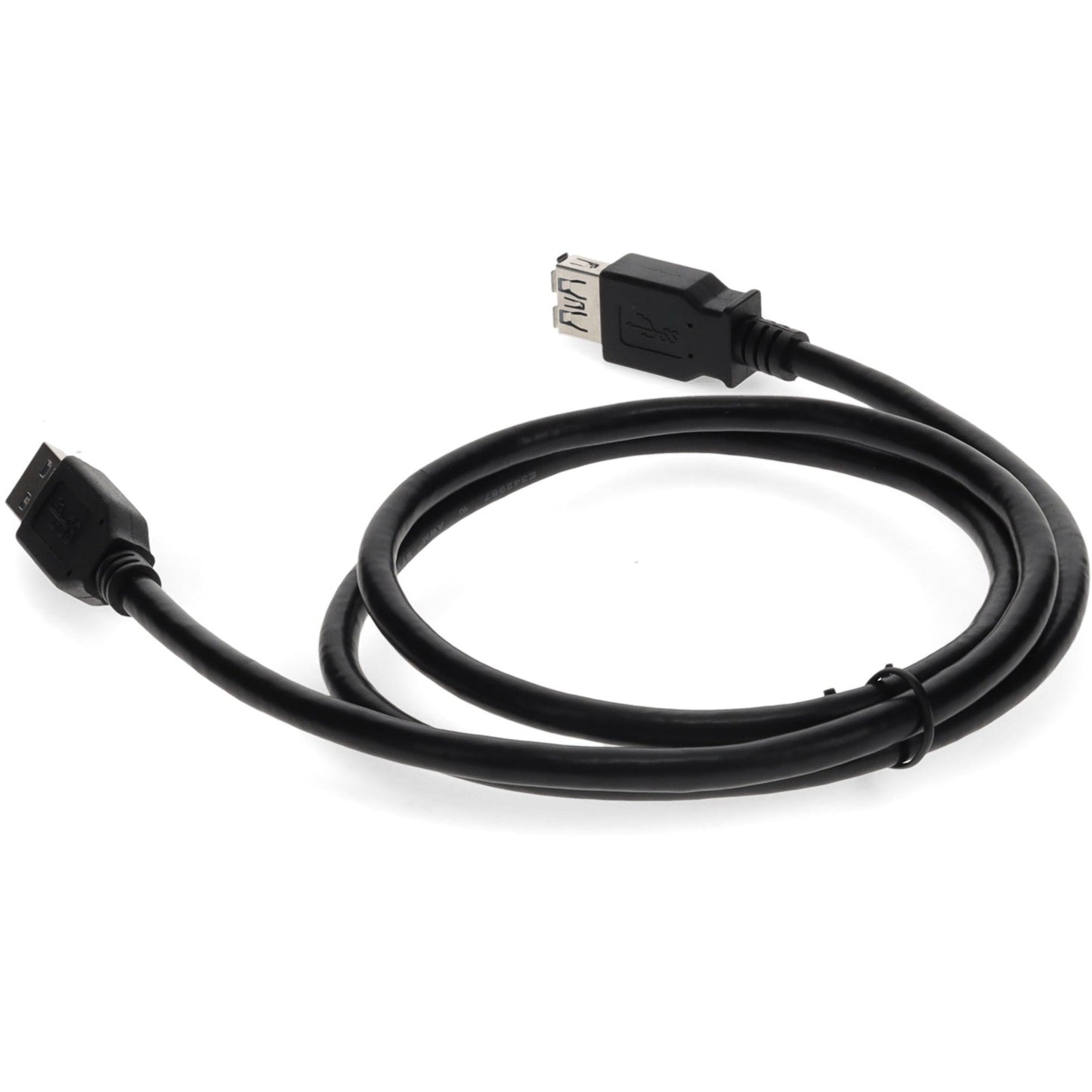 AddOn 2m USB 2.0 (A) Male to Male Black Cable
