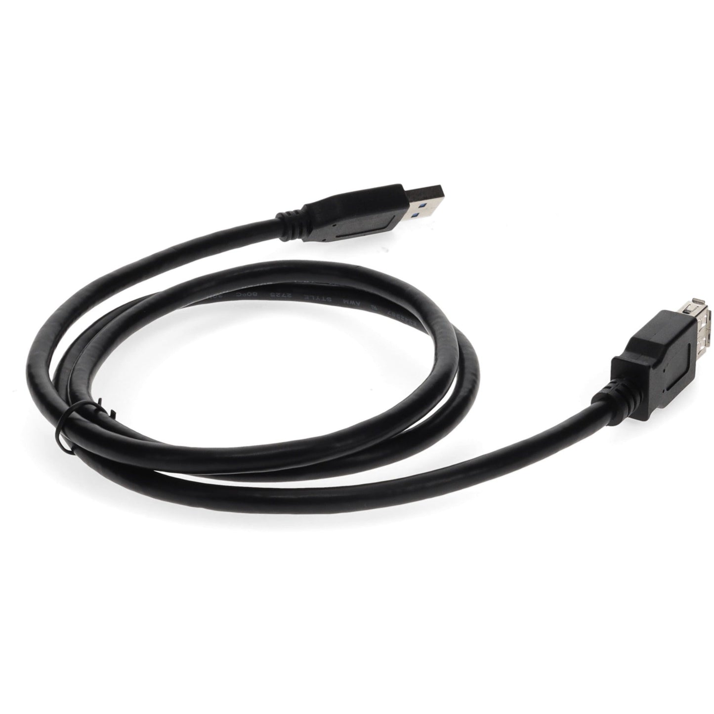 AddOn 2m USB 2.0 (A) Male to Male Black Cable
