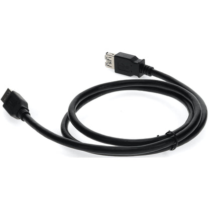 AddOn 1m USB 3.0 (A) Male to Female Black Cable