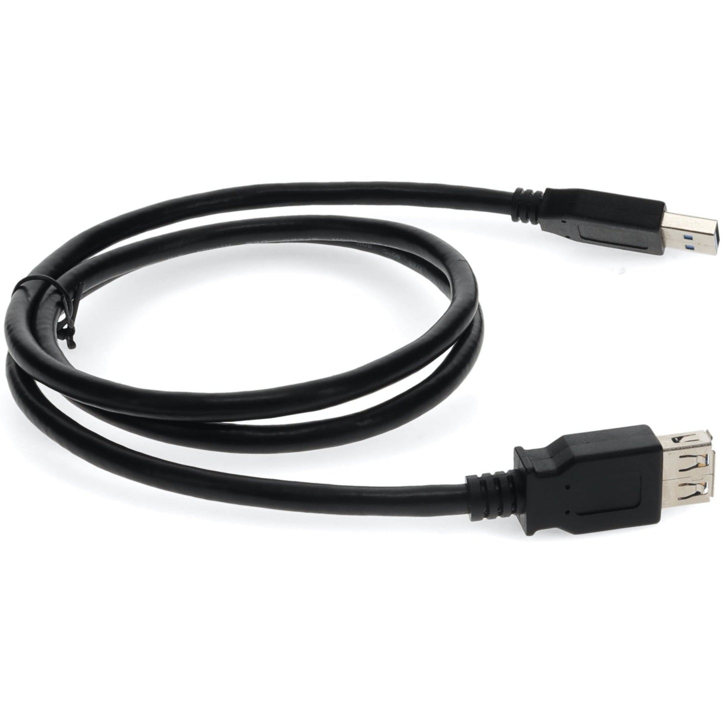 AddOn 1m USB 3.0 (A) Male to Female Black Cable