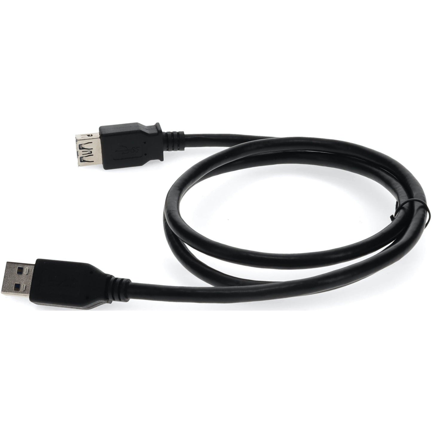 AddOn 1m USB 3.0 (A) Male to Female Black Cable