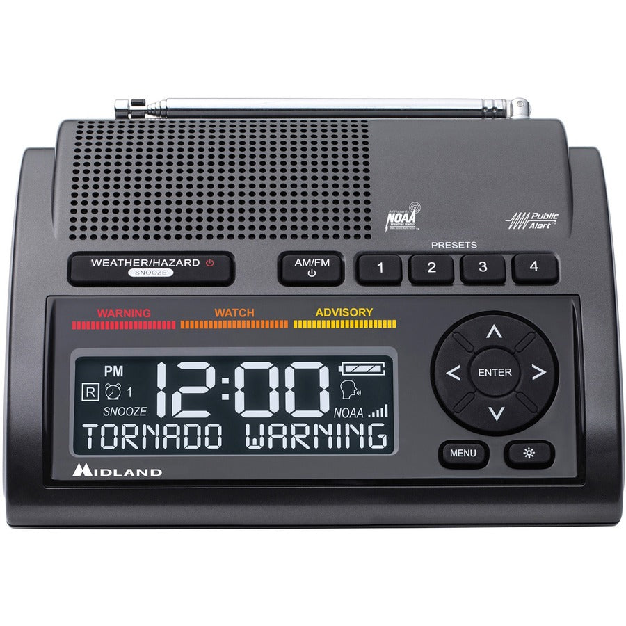 WEATHER RADIO DELUXE NOAA BLACK