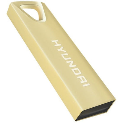 Hyundai Bravo Deluxe 16GB High Speed Fast USB 2.0 Flash Memory Drive Thumb Drive Metal Gold