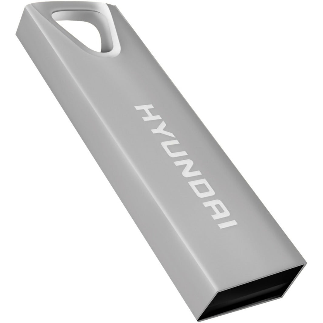 Hyundai Bravo Deluxe 16GB High Speed Fast USB 2.0 Flash Memory Drive Thumb Drive Metal Silver