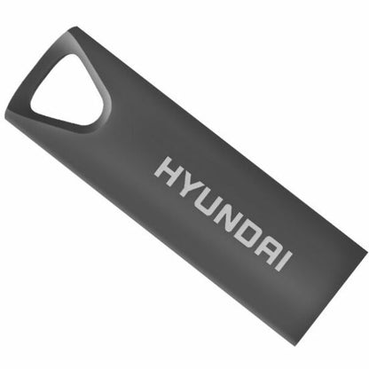 Hyundai Bravo Deluxe 16GB High Speed Fast USB 2.0 Flash Memory Drive Thumb Drive Metal Space Grey