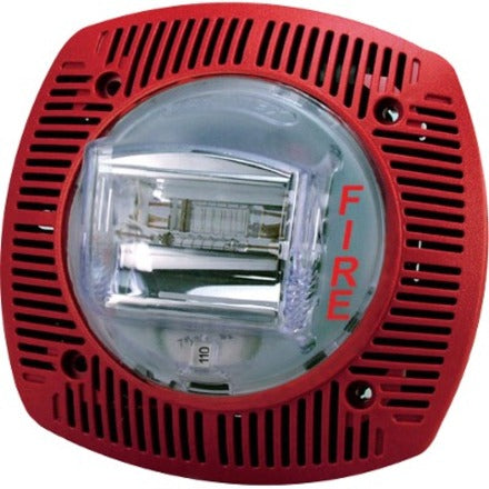 24V RED WALL SPEAKER/STROBE    