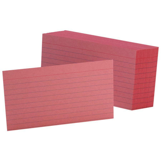 Esselte Colored Ruled Index Card