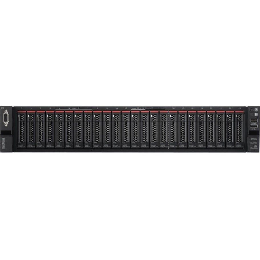 Lenovo ThinkSystem SR650 7X06A09NNA 2U Rack Server - 2 x Intel Xeon Platinum 8176 2.10 GHz - 768 GB RAM - 19.52 TB SSD - (4 x 3.84TB 2 x 480GB 4 x 800GB) SSD Configuration - 12Gb/s SAS Serial ATA/600 Controller