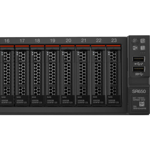Lenovo ThinkSystem SR650 7X06A09NNA 2U Rack Server - 2 x Intel Xeon Platinum 8176 2.10 GHz - 768 GB RAM - 19.52 TB SSD - (4 x 3.84TB 2 x 480GB 4 x 800GB) SSD Configuration - 12Gb/s SAS Serial ATA/600 Controller