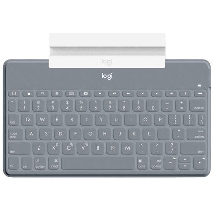 Keys-To-Go Super-Slim and Super-Light Bluetooth Keyboard for iPhone iPad and Apple TV - Stone