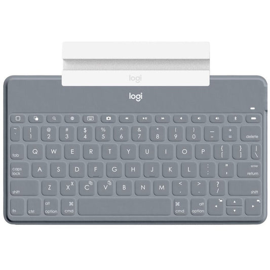 Keys-To-Go Super-Slim and Super-Light Bluetooth Keyboard for iPhone iPad and Apple TV - Stone