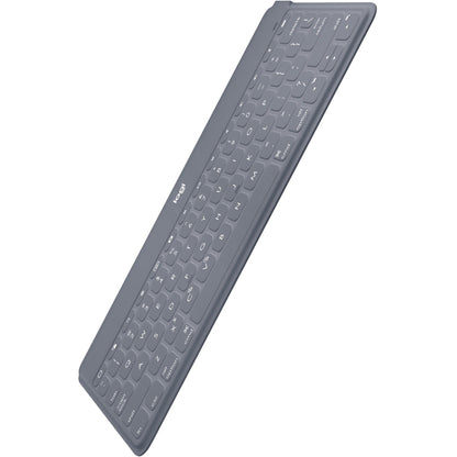 Keys-To-Go Super-Slim and Super-Light Bluetooth Keyboard for iPhone iPad and Apple TV - Stone