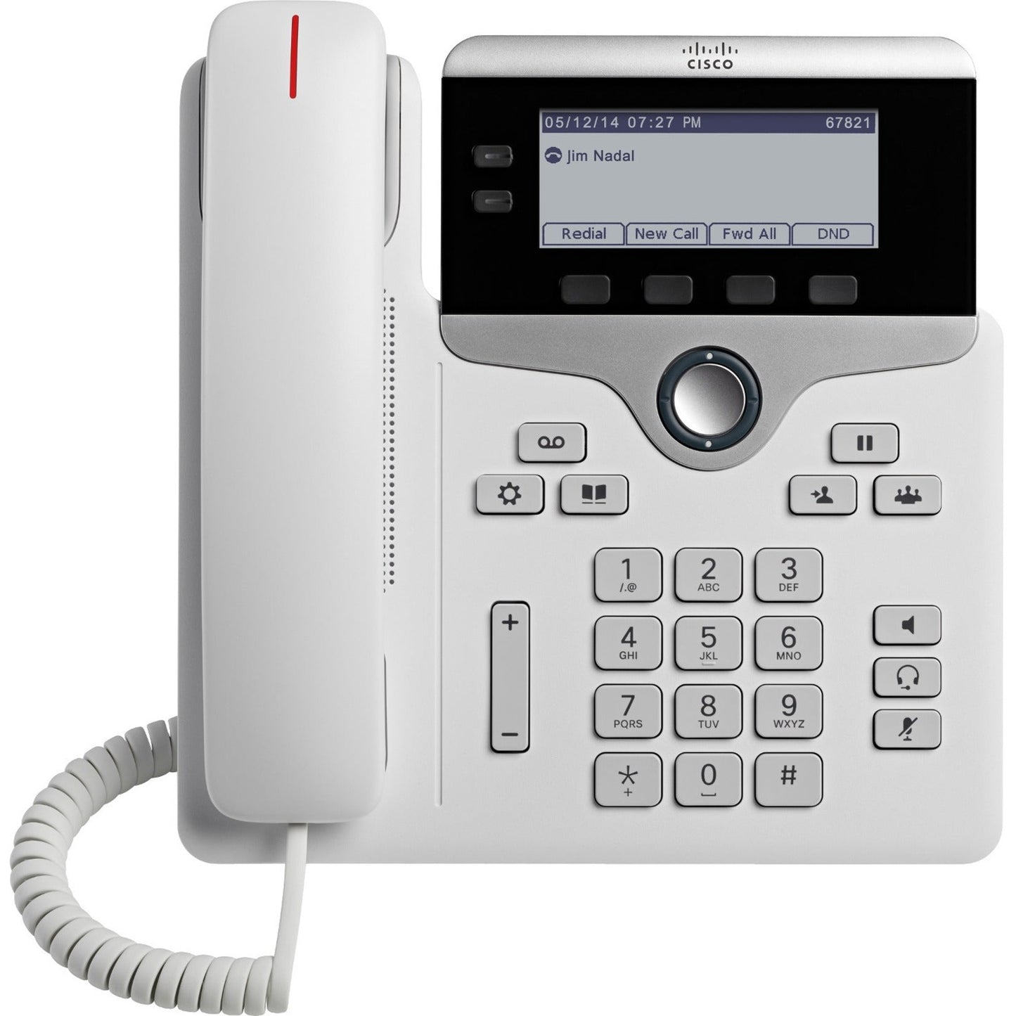 Cisco 7821 IP Phone - Refurbished - Corded - Wall Mountable Desktop - White