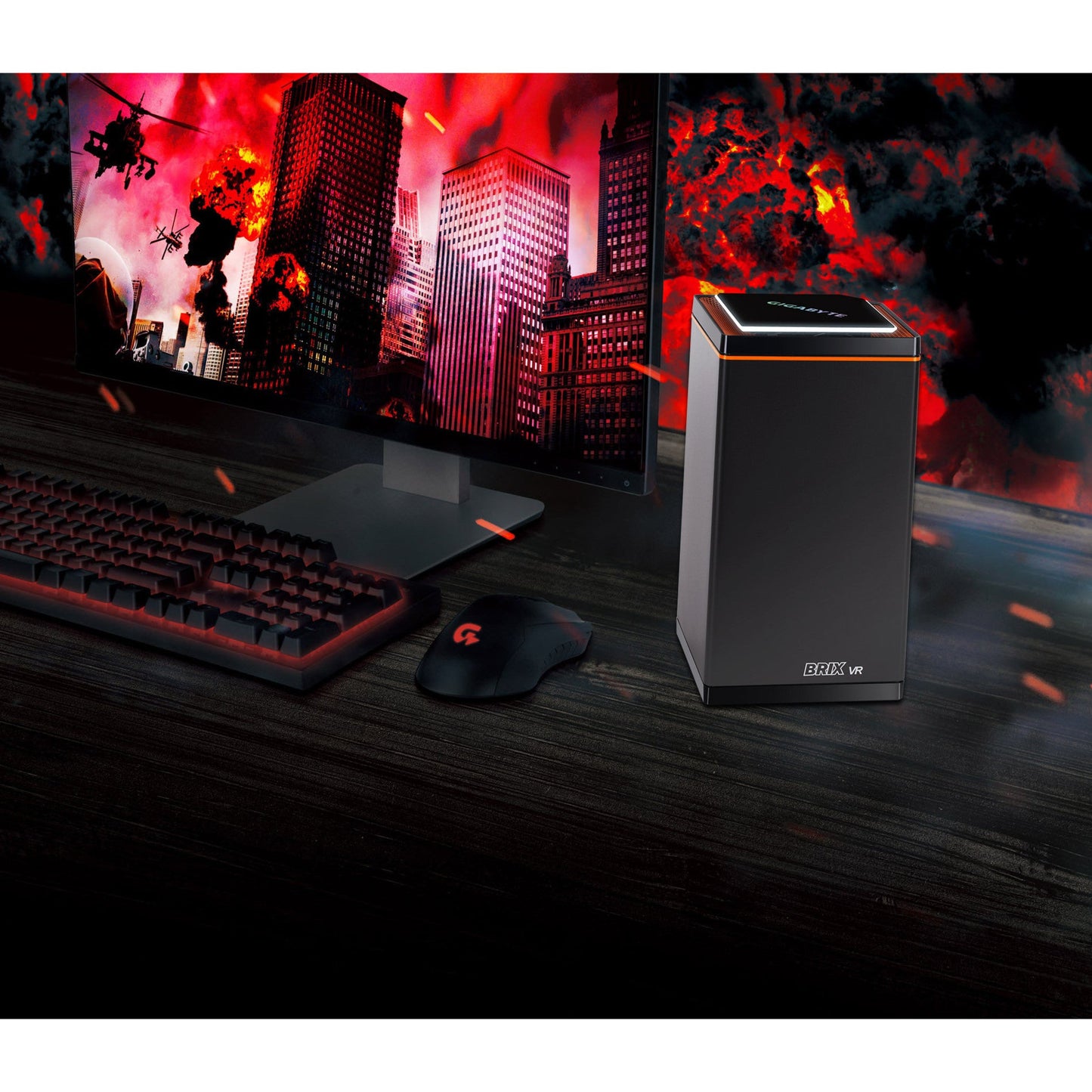 Gigabyte BRIX Gaming GB-BNI7HG6-1060 Gaming Desktop Computer - Intel Core i7 7th Gen i7-7700HQ 2.80 GHz DDR4 SDRAM - Ultra Compact