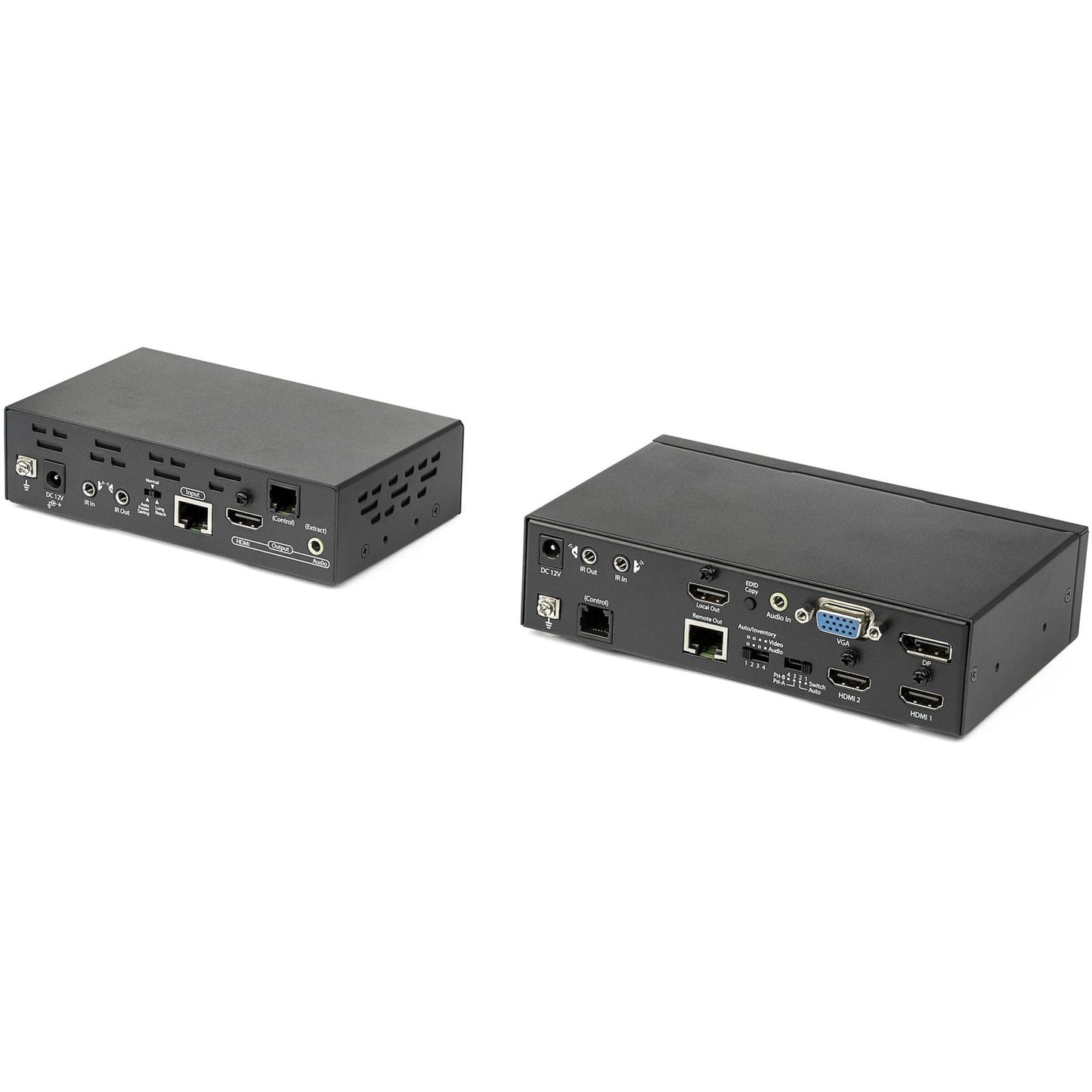 StarTech.com Multi-Input HDBaseT Extender Kit with Built-In Switch and Video Scaler - DisplayPort HDMI and VGA Over CAT6 or CAT5e