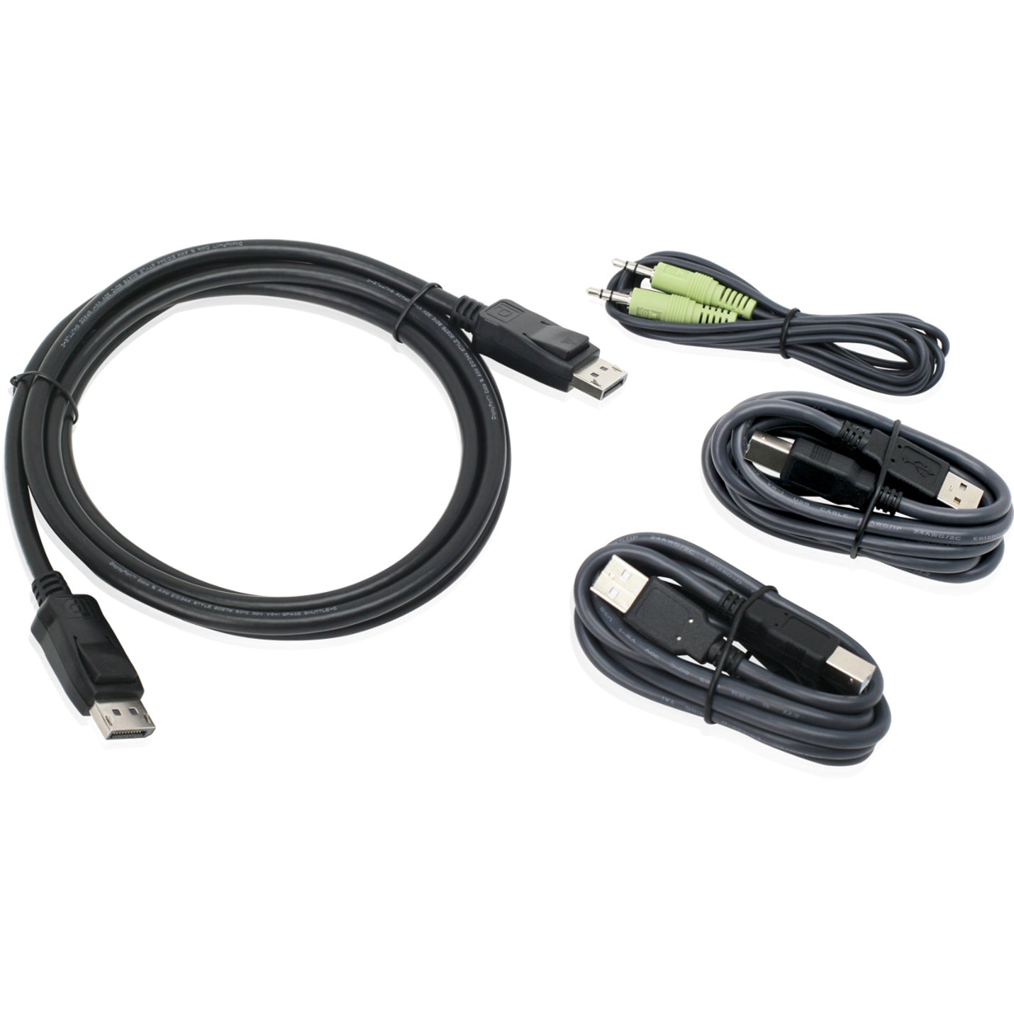 IOGEAR 6 Ft. DisplayPort USB KVM Cable Kit with Audio (TAA)