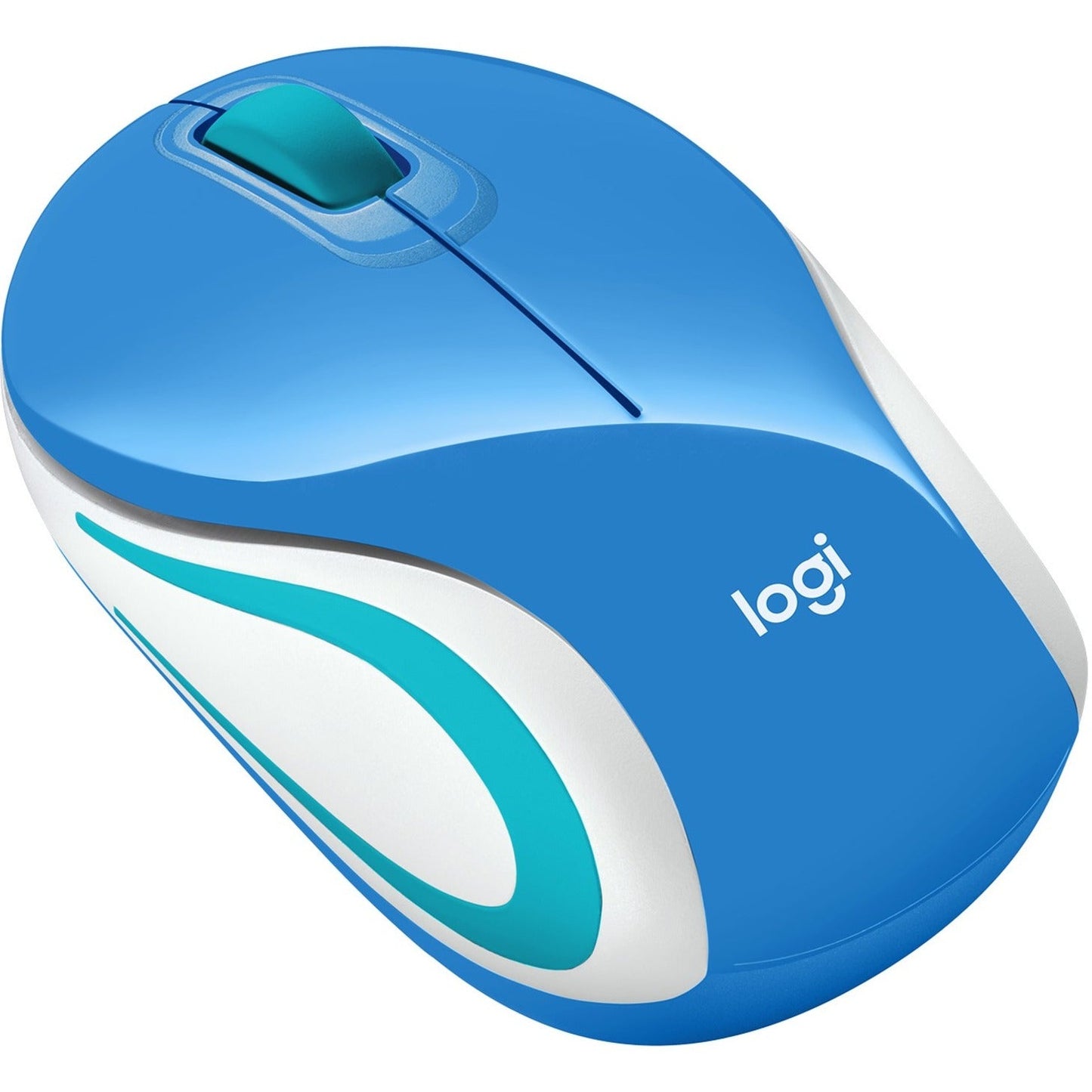 Logitech Wireless Mini Mouse M187 Ultra Portable 2.4 GHz with USB Receiver 1000 DPI Optical Tracking 3-Buttons PC / Mac / Laptop - Palace Blue