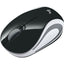 Logitech Wireless Mini Mouse M187 Ultra Portable 2.4 GHz with USB Receiver 1000 DPI Optical Tracking 3-Buttons PC / Mac / Laptop - Black (with White Stripe)