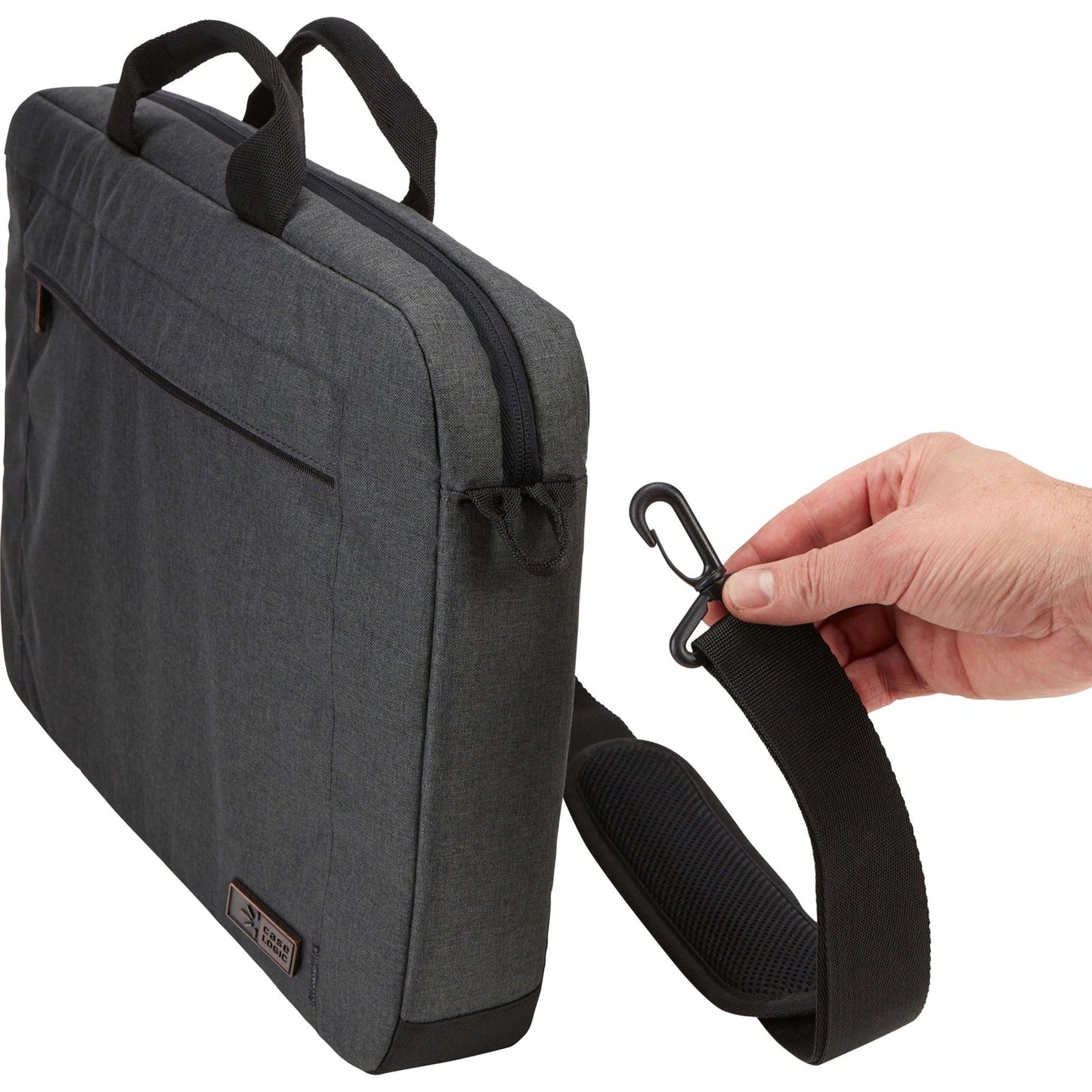 Case Logic Era Carrying Case (Attach&eacute;) for 10.5" to 15.6" Notebook Tablet PC Cell Phone - Obsidian