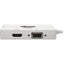 Tripp Lite Keyspan Mini DisplayPort to VGA/DVI/HDMI All-in-One Video Converter Adapter 4K 30Hz HDMI DP1.2 White 6-in. (15.24 cm)