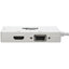 Tripp Lite Keyspan Mini DisplayPort to VGA/DVI/HDMI All-in-One Video Converter Adapter 4K 30Hz HDMI DP1.2 White 6-in. (15.24 cm)