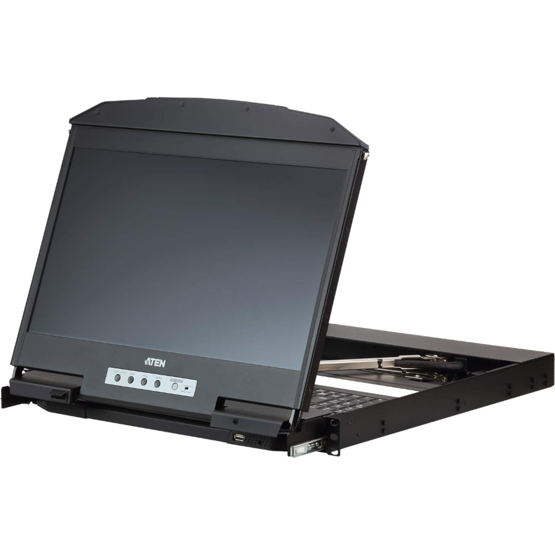 ATEN CL3800 LCD KVM Console with Standard Rack Mount Kit-TAA Compliant