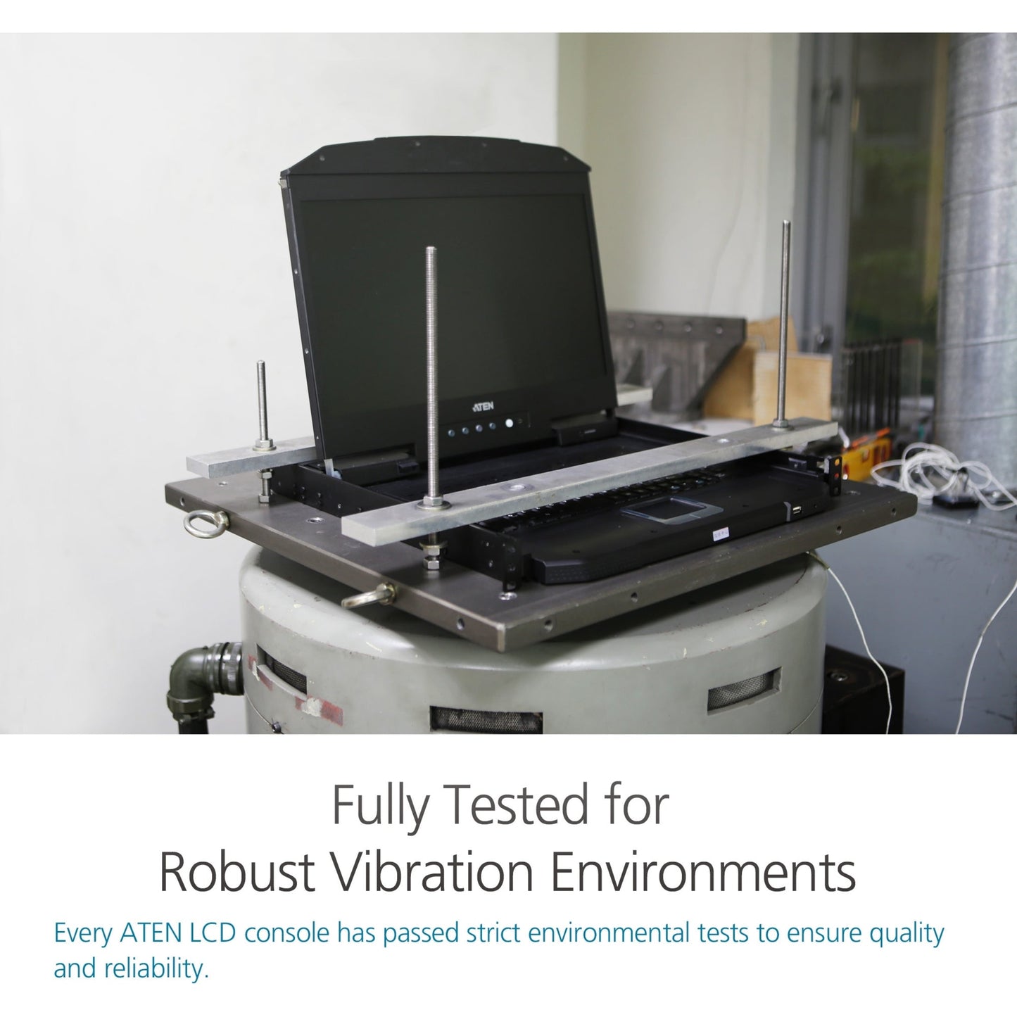 ATEN CL3800 LCD KVM Console with Standard Rack Mount Kit-TAA Compliant