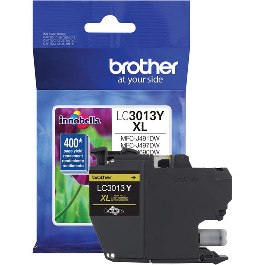 Brother LC3013Y Original High Yield Inkjet Ink Cartridge - Single Pack - Yellow - 1 Each