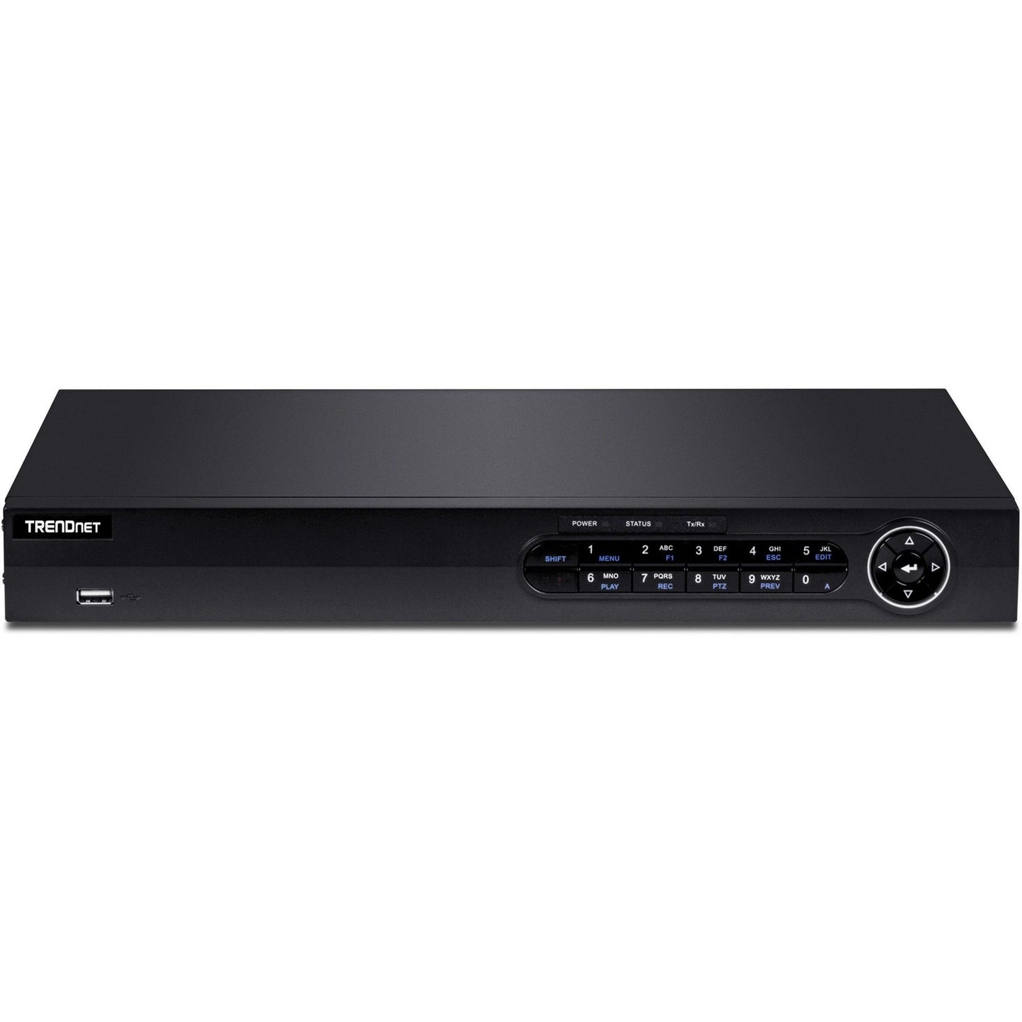 TRENDnet 8-Channel H.264/H.265 PoE+ NVR 1080p HD up to 12TB storage (HDDs not included) Supports one 4K Camera Channel 8 PoE+ ports 80W PoE Power Budget Rackmount TV-NVR408  Black