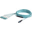 StarTech.com 10m (30ft) MTP(F)/PC to 4x LC/PC Duplex Breakout OM3 Multimode Fiber Optic Cable OFNP 40G 8F Type-A
