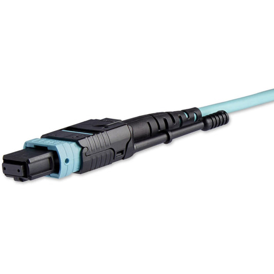 StarTech.com 3m (10ft) MTP(F)/PC to 4x LC/PC Duplex Breakout OM3 Multimode Fiber Optic Cable OFNP 40G 8F Type-A