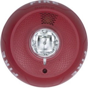 CEILING HORN STROBE 2-WIRE RED 