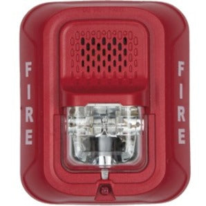WALL HORN STROBE 2-WIRE RED    